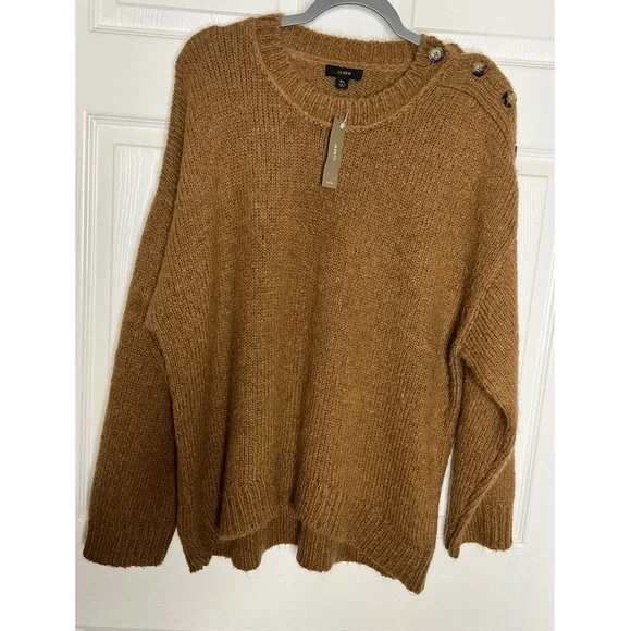NWT J. Crew Alpacca Wool Blend Pullover Sweater Sz XL