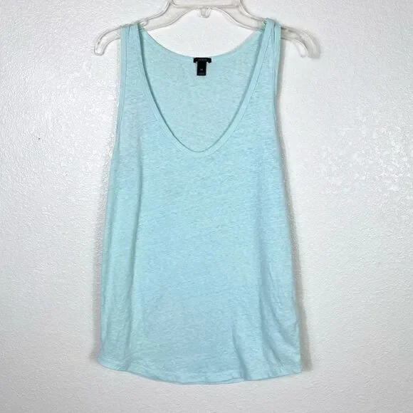 J. Crew Aqua Blue Lightweight Tank Top