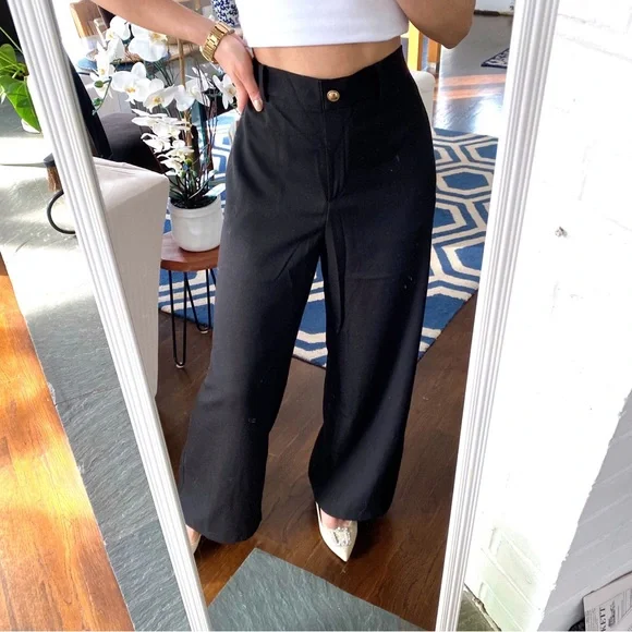 MICHAEL KORS Black Elegant Wide Leg Trouser! 🖤