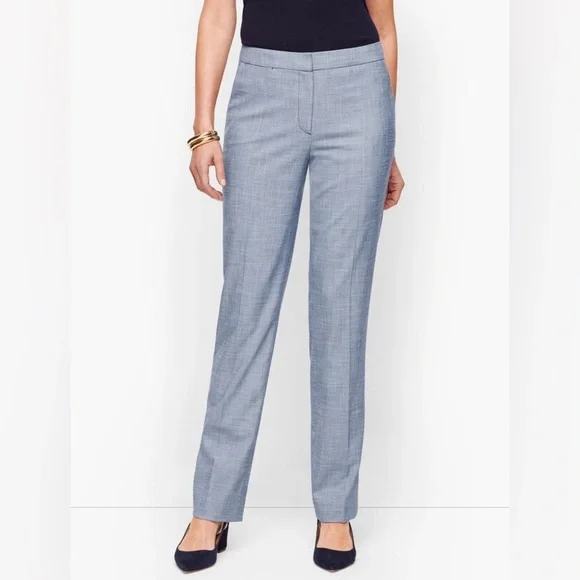 NWT Talbots Sharkskin Straight Leg Dress Pants Size 8
