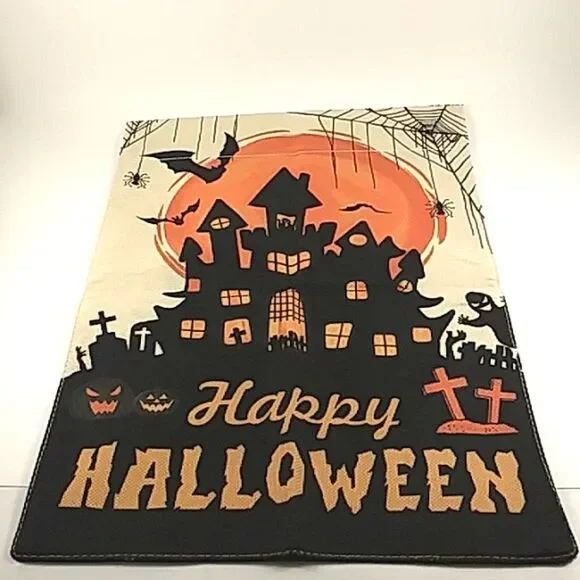 Halloween Garden Flag Castle Bat Party Decoration 12