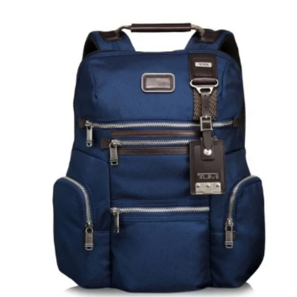 Unisex Tumi Alpha Bravo Knox Backpack in Baltic Blue