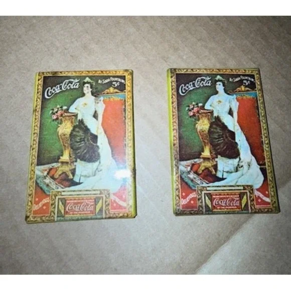 Vintage Coca-Cola Pocket Mirrors‎ At Soda Fountain 5 Cents