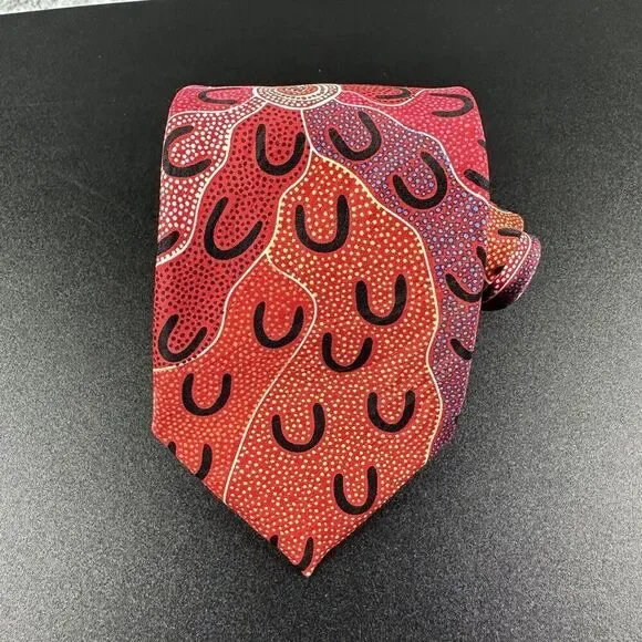 YIJAN Australia Neck Tie Mens Red Crow Women Dreaming Maureen Hudson Nampajimpa