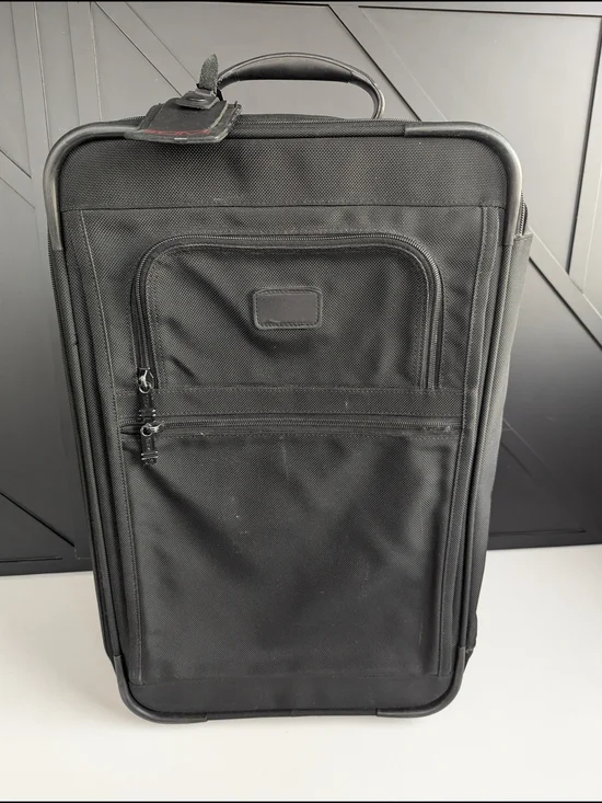 Tumi Black Men’s Carry-On Rolling Travel Bag