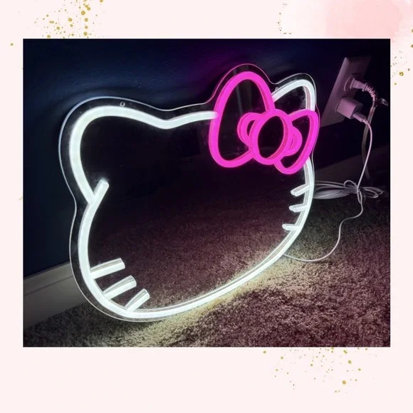 Hello Kitty LED Neon‎ Wall Mirror - NEW!!