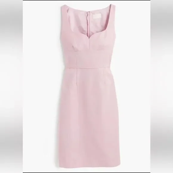 J.Crew Mae Dress Classic Faille Ligh Pink Sleeveless Sz 6 NWT