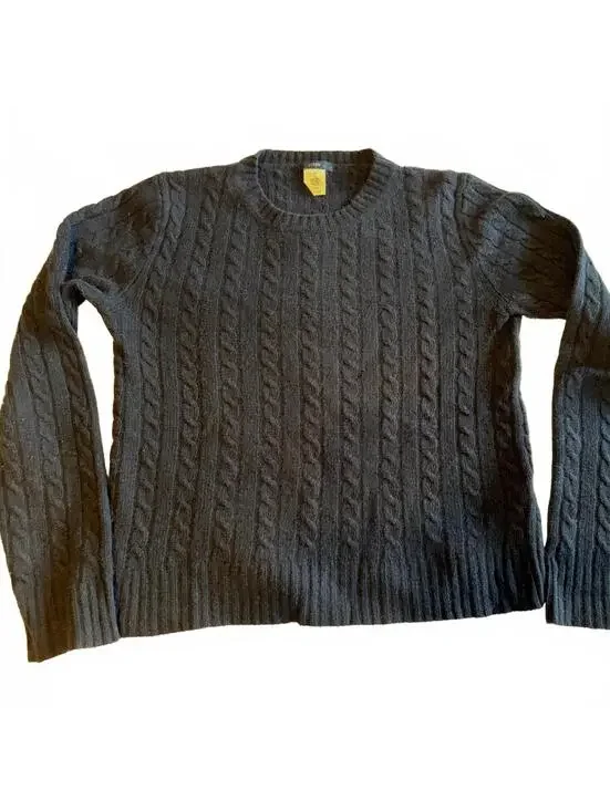 J. Crew Navy Cable Knit Sweater