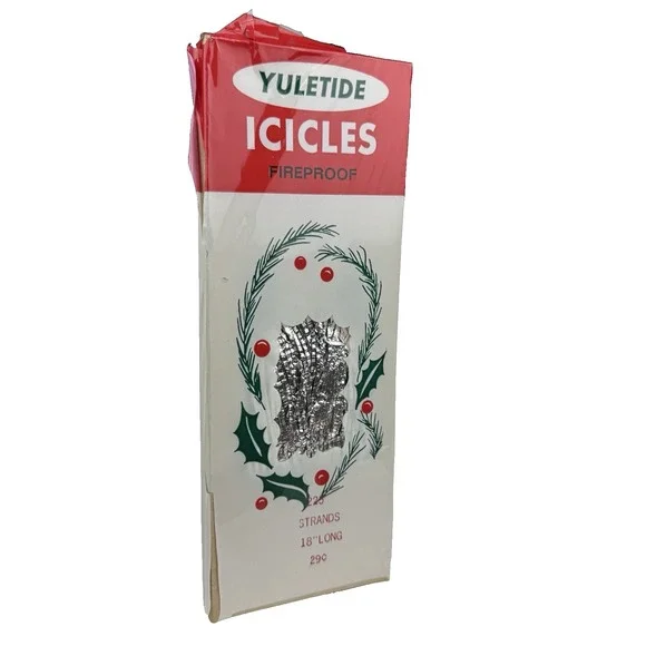 1950s Yuletide ICICLES Fireproof 225 Strands 18 In‎ Brite Star Retro Christmas