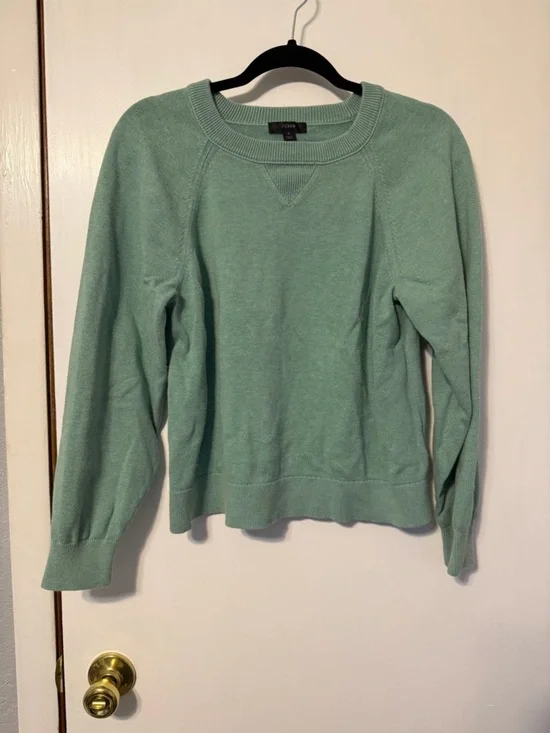 J. Crew Seafoam Crewneck Sweater