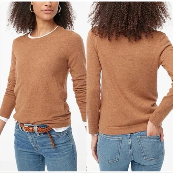 J. Crew Women's Brown Top Crew Teddie Sweater size xs
