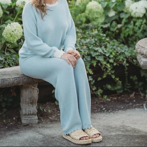 Women's Knit Wide Leg Pant