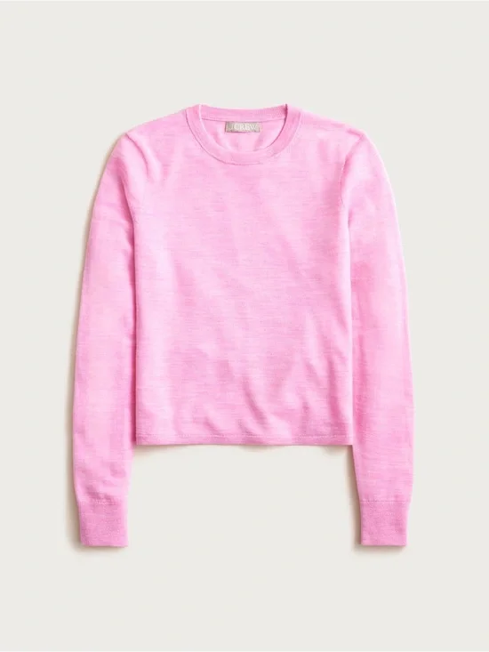 J.Crew Pink Carolyn Crewneck Sweater