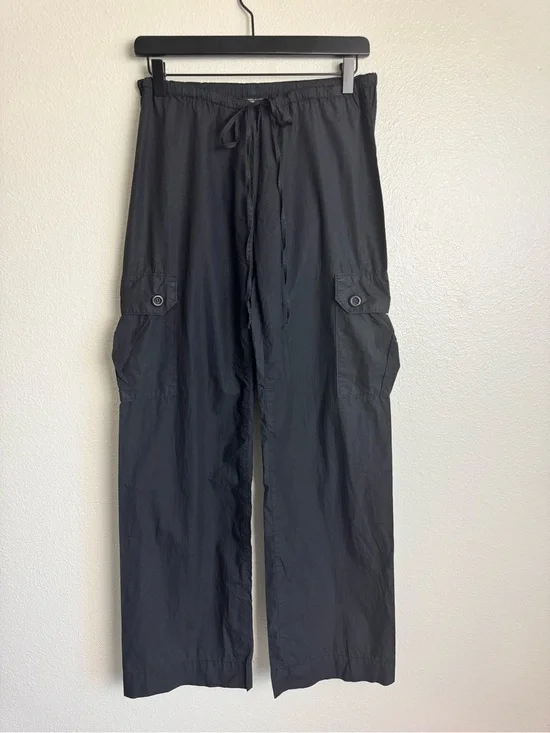 Lucky Brand Dungarees Black Drawstring Cargo Pants size Med