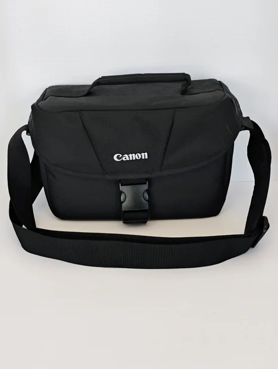Canon 100ES Black Padded Camera Messenger Shoulder Bag
