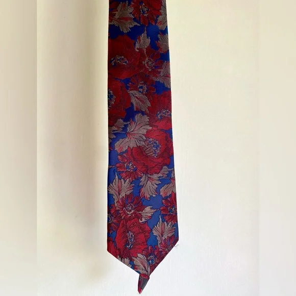 Vintage Floral Men’s Tie Etienne Aigner 90s Style