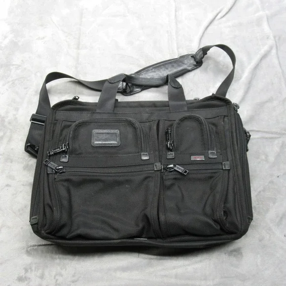 Tumi Alpha T Pass‎ Laptop Briefcase Messenger Travel Checkpoint Expandable READ