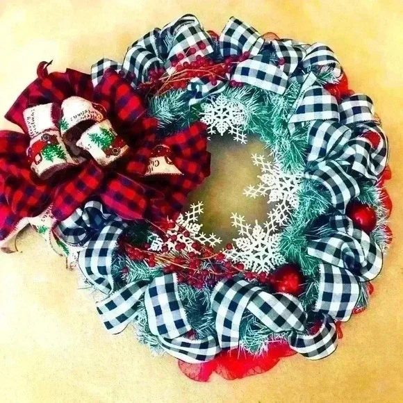 Christmas wreath handmade for front door
