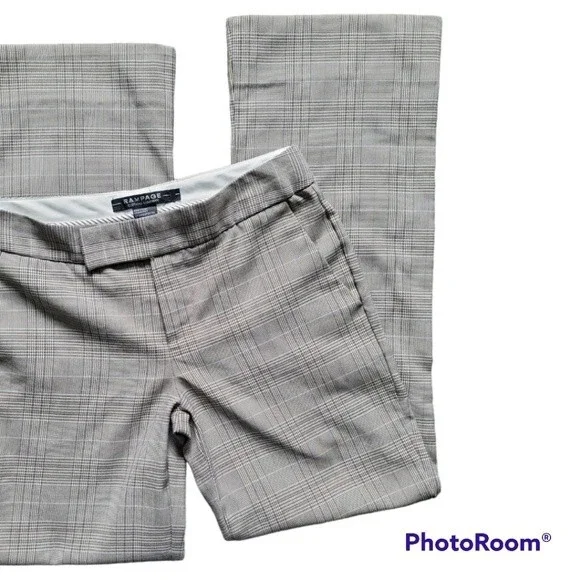 Rampage Tan Plaid Casual Pants - 1