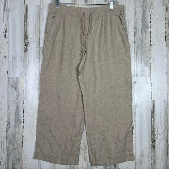 Tommy Bahama 100% Linen Pants Women's Size XL Pull-on Light Academia Lagenlook