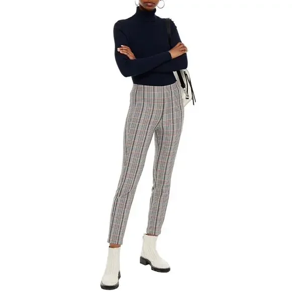 Rag & Bone Simone Checked Plaid Woven Stretch Skinny Pants Women's Size 2