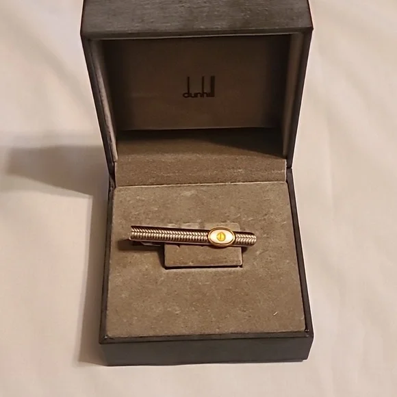 Vintage Alfred Dunhill necktie bar clip