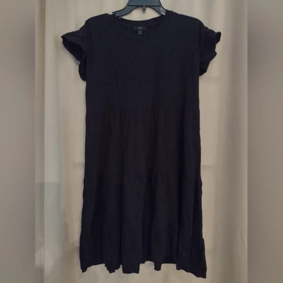 J.Crew Black Midi Dress
