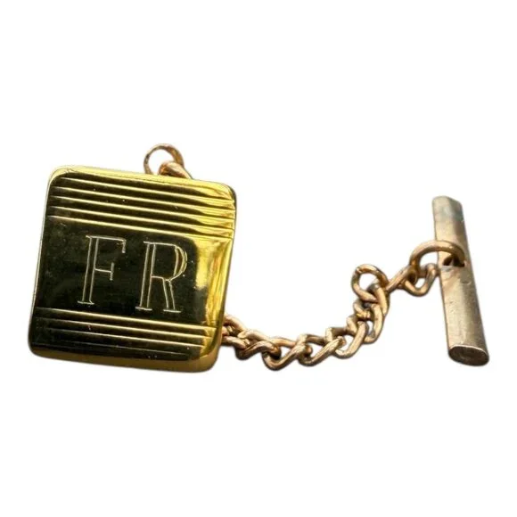 Vintage Gold Tone Tie Tack With 