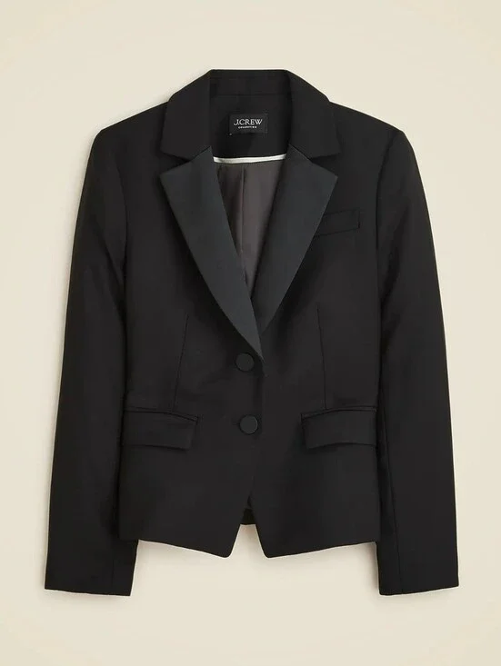 J. Crew Collection Shrunken-fit blazer in Italian tuxedo wool