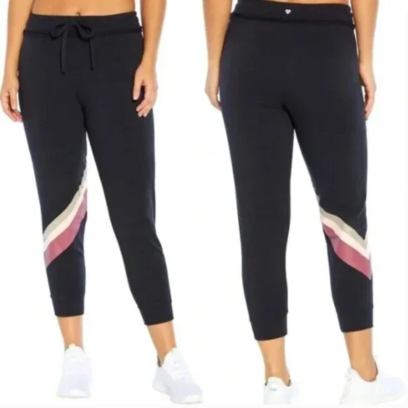 NWT Wildfox Cosmic Relaxed Fit Jogger Pants w/ Striped Logo Detail