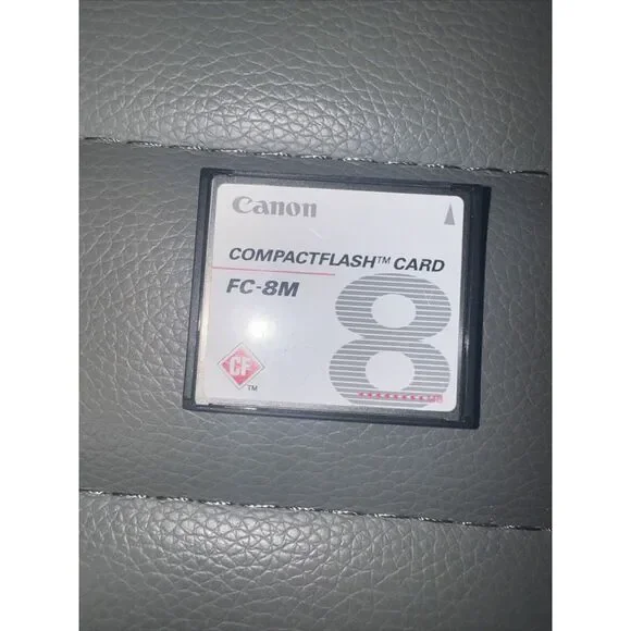Canon 8MB FC-8M CF Compact Flash Camera Memory Card With Plastic Case GENUINE