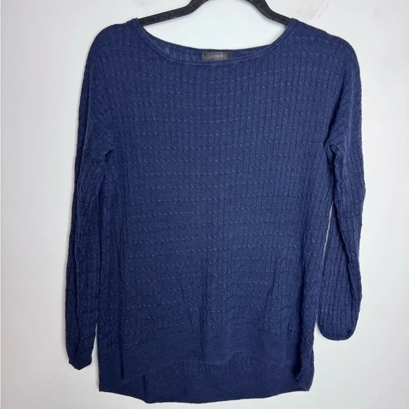 J. Crew linen navy sweater