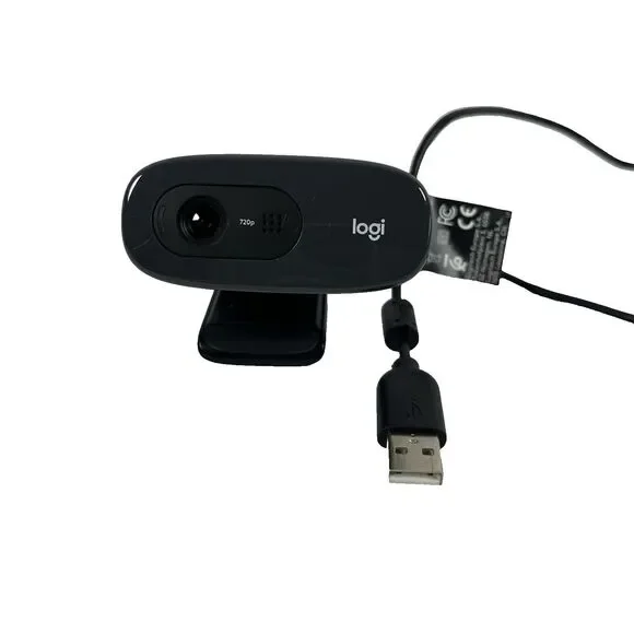 Genuine Logitech C270 Web Camera - Noise-Reducing Mic