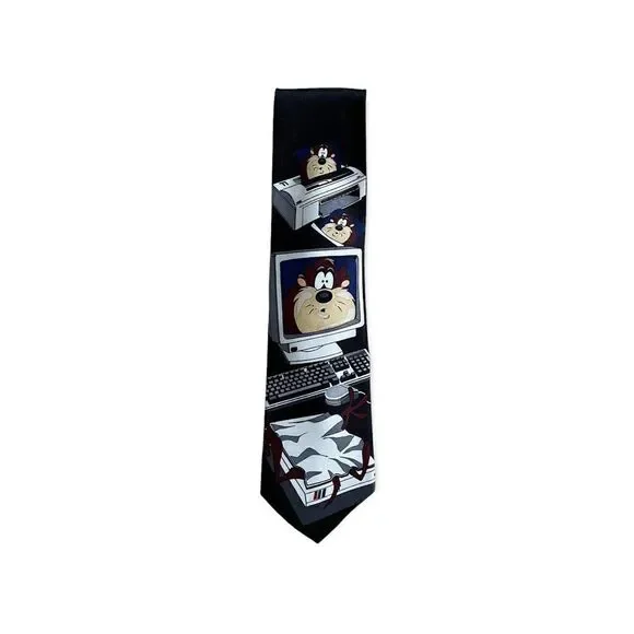 Office Taz Looney Tunes tie