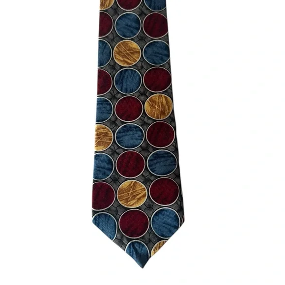 Vintage Mens Silk Neck Tie Quiet Luxury Old Money Career Professional Retro