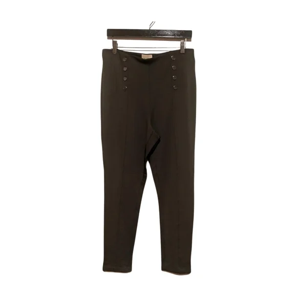 Nwt Elie Tahari L Olive Green High Waist Modal Ankle Pants