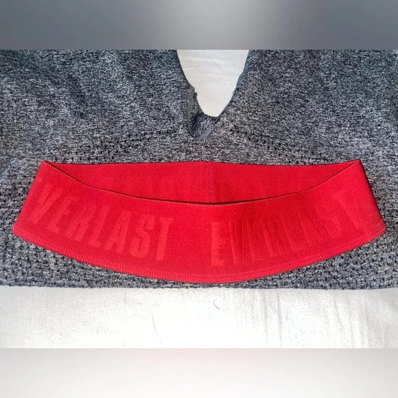 Gray and red woman leggings stretch comfortable for walking 🚶‍♀️or work out