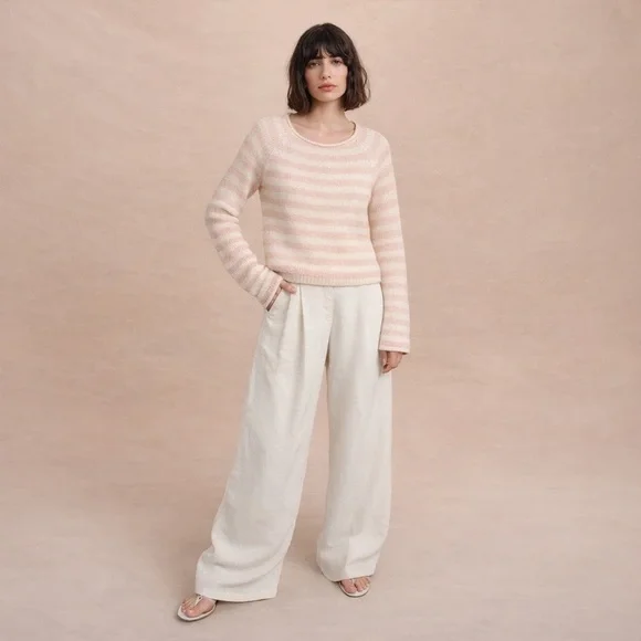 J. Crew Mohair Blend Striped Sweater Size Small