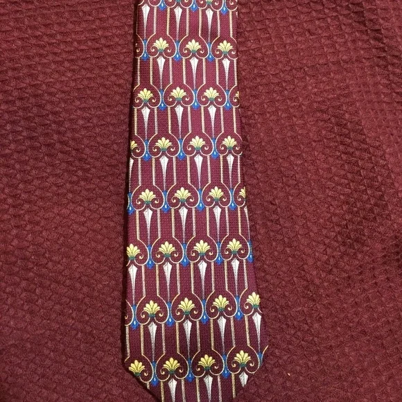 Christian Dior Men’s Tie Silk Maroon