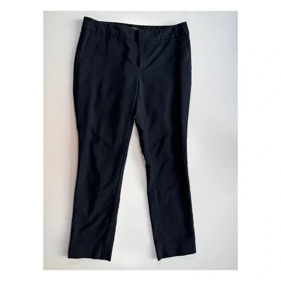 BANANA REPUBLIC Hampton Fit Straight Crop Pant‎ Womens 4 (29x25) Blue Stretch