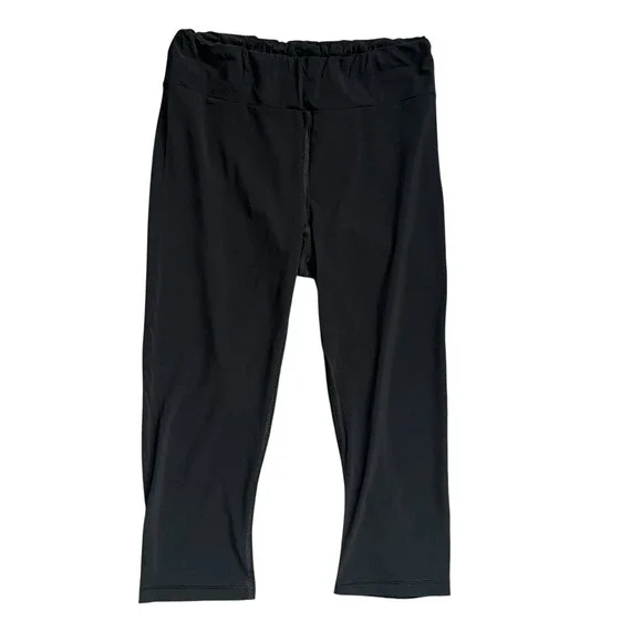 Sweaty Betty Womens Black Capri Leggings Size Small Rear Zipper Pocket