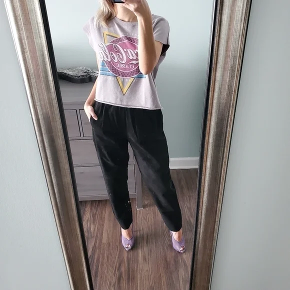 Country Shop Black Suede Pants