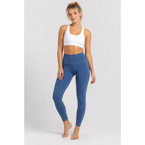 Buffbunny Leggings Small Blue High Waist Yoga Athletic Compression Athleisure