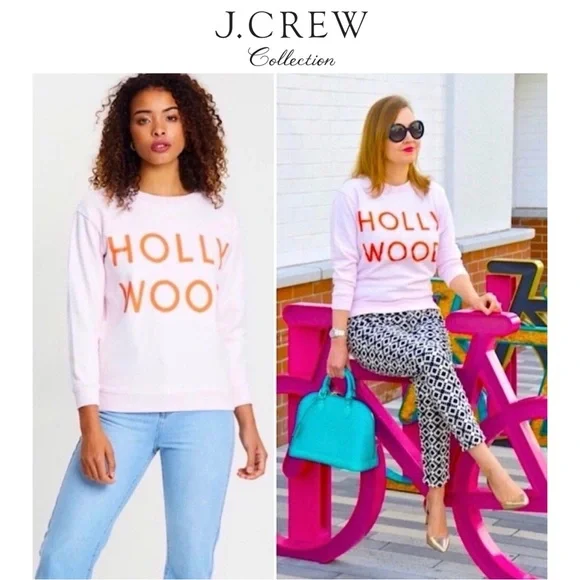 J. Crew Pink Hollywood Sweatshirt