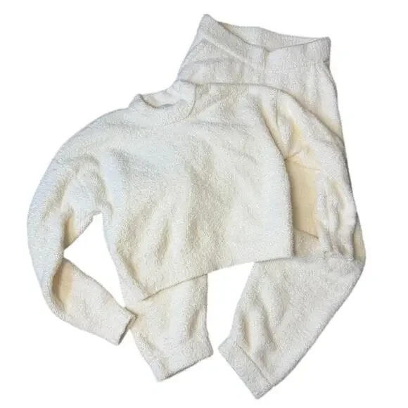 Abercrombie & Fitch Soft Collection Jogger Set Cloud White S