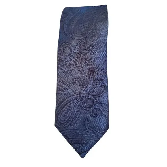 Jos. A. Bank Navy Paisley Tie