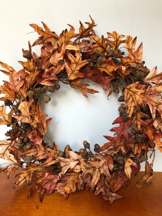 🍂Oak Leaf & Acorn Fall Wreath