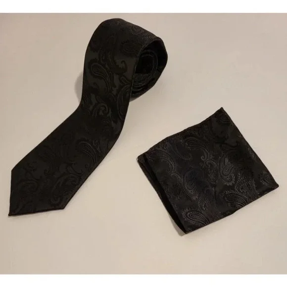 Men's Necktie Handkerchief Set by Brand Q