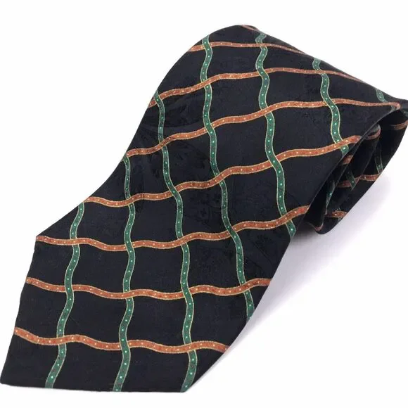 Stefano Ricci Men's Pure Silk Elegant black Green Red Necktie 59