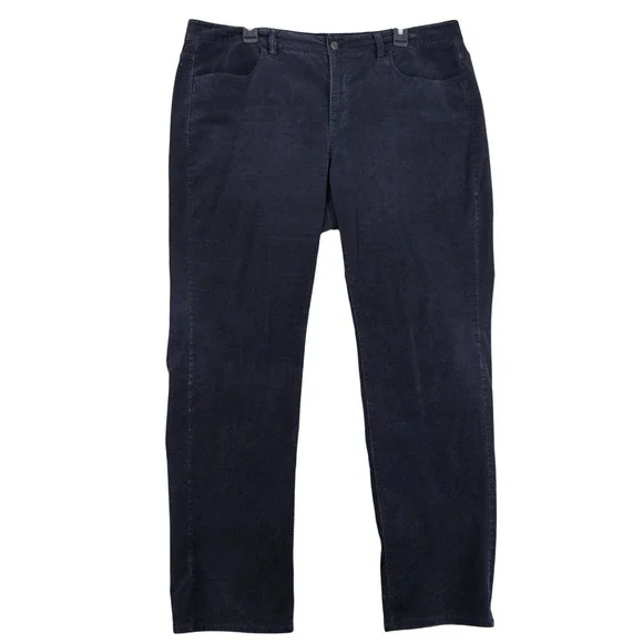 Talbots Heritage Corduroy Pants Sz 16W Straight Leg Fine Wale Stretch Casual